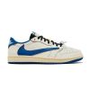 圖片 iSNEAKERS 現貨 Travis Scott x Fragment x Air Jordan 1 Low "Sail Military Blue" 三方聯名 閃電倒鉤 2.0 DM7866-104