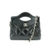 圖片 Chanel 31 Bag Micro 油蠟羊皮淡金鍊迷你手提斜背包(AP3875-黑)
