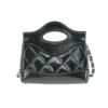 圖片 Chanel 31 Bag Micro 油蠟羊皮淡金鍊迷你手提斜背包(AP3875-黑)