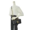 圖片 Gucci 展示品 Marmont 仿舊金雙G皮革斜背/肩背包-26cm(443497-黑)