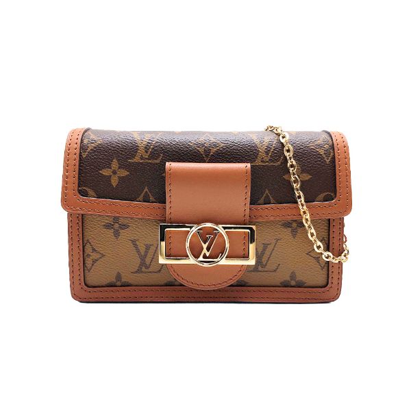 圖片 Louis Vuitton 展示品 Dauphine Woc 帆布鍊帶斜背包(M68746-咖)