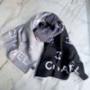 圖片 Chanel 25c漸層滿logo雙面字母圍巾