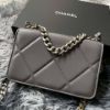 圖片 Chanel 深灰銀釦編織19bag woc 