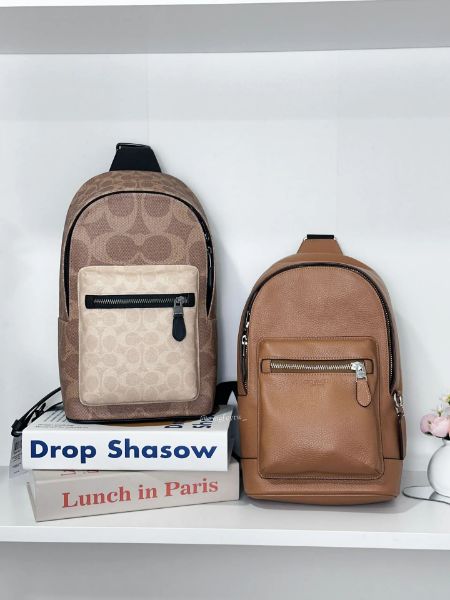 圖片 Coach 男款 直立式胸包 大款