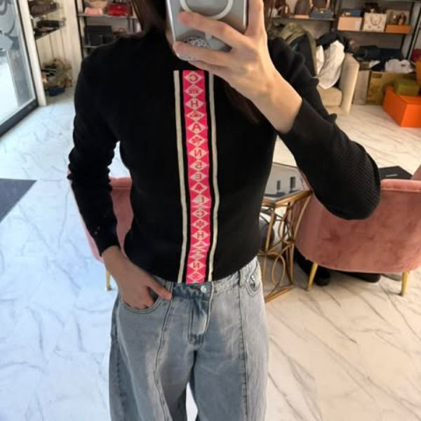 圖片 Chanel Blackpink字母針織衣