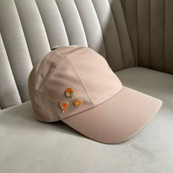 圖片 Hermes 卡其徽章棒球帽