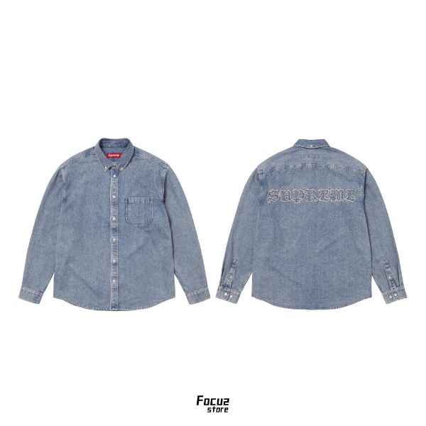 Supreme FW25 Week18 Appliqué Denim Shirt