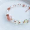 圖片 【水晶手串】烟花 |黃水晶x珍珠×紅兔毛 銀鍍玫金手鍊| 大員囡仔