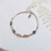 圖片 【水晶手串】不規則碧璽x珍珠x銀管 | 水晶手鍊 | 大員囡仔
