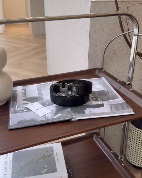 圖片 【FERRAGAMO】 GANCINI 雙面皮帶 黑色