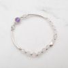 圖片 【水晶手串】愛心 | 天然紫水晶x金草莓晶x海藻玉 | 大員囡仔