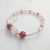 圖片 【水晶手串】草莓奶昔 | 粉晶×草莓晶純銀水晶手鍊 | 大員囡仔
