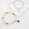圖片 【水晶手串】日光紫羅蘭|黃水晶x紫水晶 純銀正能量手鍊|大員囡仔