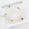 圖片 【水晶手串】日光紫羅蘭|黃水晶x紫水晶 純銀正能量手鍊|大員囡仔