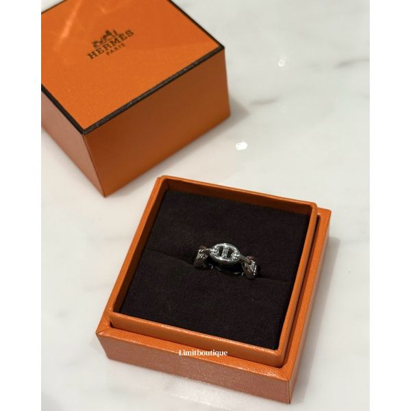 圖片 Hermes 愛馬仕 純銀 豬鼻子 戒指