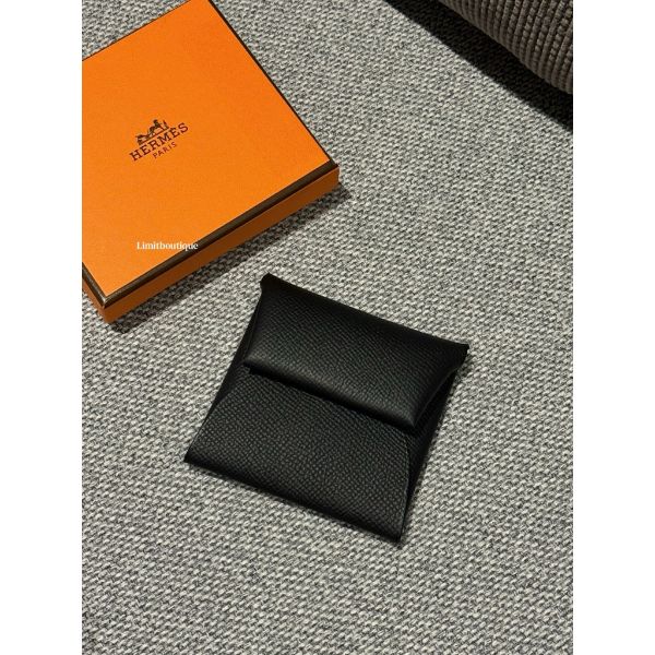 圖片 Hermes 愛馬仕 Bastia 黑色 零錢包