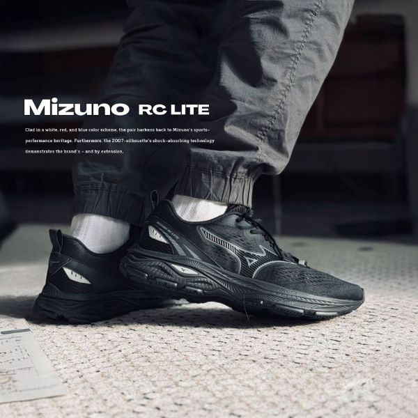 NICEDAY 代購 MIZUNO RC LITE 美津濃 黑 黑色 純黑 黑魂 黑武士 慢跑 機能 D1GH263001