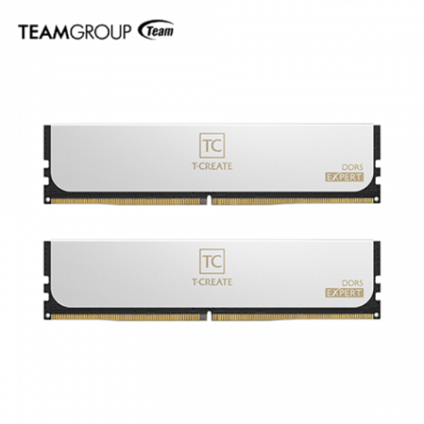 圖片 十銓 T-CREATE EXPERT 引領者32GB(雙通16GB*2) D5-6000(CL30)白色 頂規十層PCB