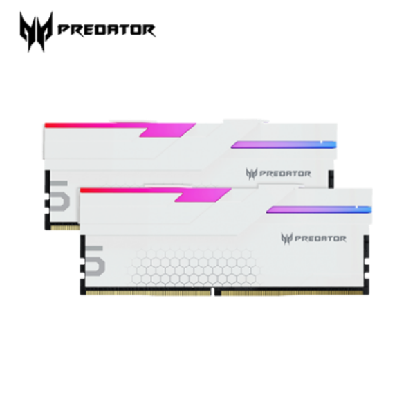 圖片 宏碁 Acer Predator Hermes RGB 48GB(雙通24GB*2)DDR5 6000白/CL28