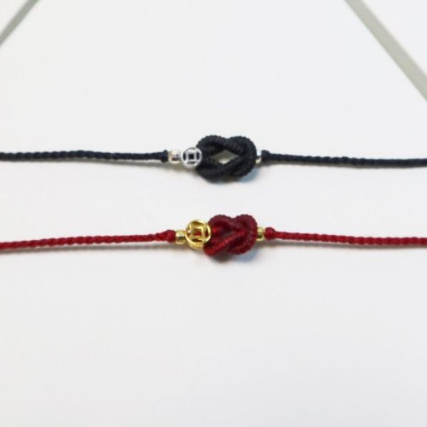 圖片 【手編蠟繩】無限賺錢 | 古錢幣 | 蠟線編織手鍊 | 大員囡仔