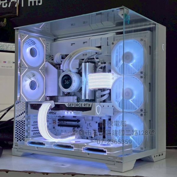 圖片 萌兔16號 AMD R7 9800X3D 獨顯 RTX5070 白龍 電競主機 聯力 O11 海景房