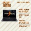 圖片 ACER 宏碁Nitro V 15.6吋電競筆電 黑(R5-6600H/16G/512G/RTX3050-6G/W11/ANV15-41-R3QJ)🎈送保護套/滑鼠墊/鍵盤膜🎈