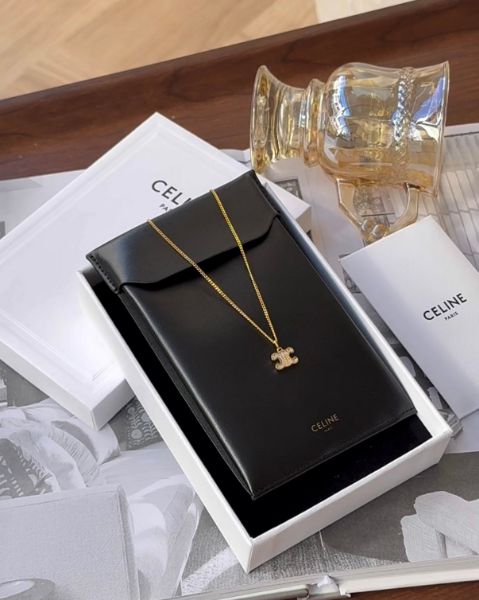 圖片 【CELINE】凱旋門水晶滿鑽項鍊 金色