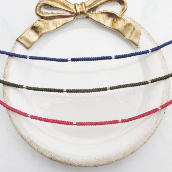 圖片 【手編蠟繩】節節 | 純銀極細蠟線 幸運手鍊 老少咸宜 | 大員囡仔