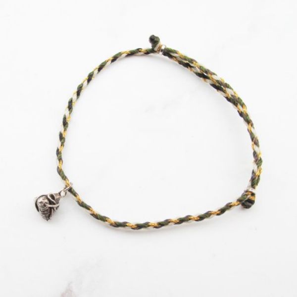 圖片 【手編蠟繩】一錠粽×包粽 | 手工純銀 極細幸運手鍊 | 大員囡仔