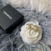 圖片 Chanel 雙c半鑽字母耳針