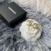圖片 Chanel 雙c半鑽字母耳針