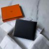 圖片 Hermes 黑色H對開短夾