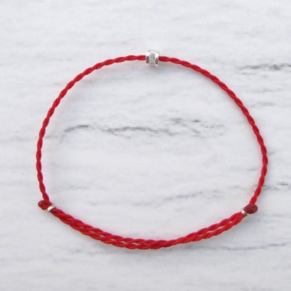 圖片 【手編蠟繩】圓滿鑽 | 紅線 極細幸運蠟繩手鍊 | 大員囡仔