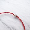 圖片 【手編蠟繩】圓滿鑽 | 紅線 極細幸運蠟繩手鍊 | 大員囡仔