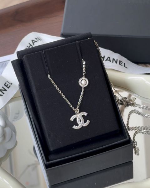 圖片 【CHANEL】珍珠水鑽項鏈 (可調整兩段式)