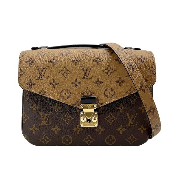 圖片 Louis Vuitton 展示品 Pochette Metis 帆布雙拼色斜背郵差包(M44876-咖)