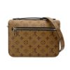 圖片 Louis Vuitton 展示品 Pochette Metis 帆布雙拼色斜背郵差包(M44876-咖)