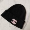 圖片 Chanel 25b  Black pink 黑粉針織毛帽