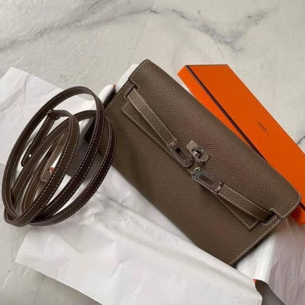 圖片 Hermes 大象灰銀釦Kelly to go