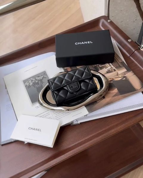 圖片 【CHANEL】CF 單層卡包 SO BLACK