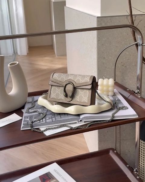 圖片 【GUCCI】DIONYSUS 超迷你酒神 米色老花