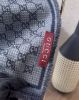 圖片 【GUCCI】GG 羊毛雙面圍巾 深藍色/灰色