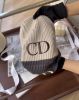 圖片 【DIOR】經典LOGO羊毛絨線毛帽 米色