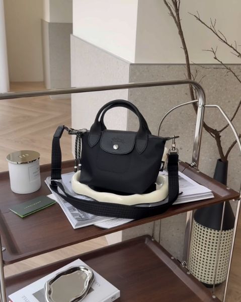 圖片 【LONGCHAMP】ENERGY 迷你手提斜跨包 黑色