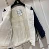 圖片 Chanel 秀款 深藍拼白華夫餅格紋針織外套