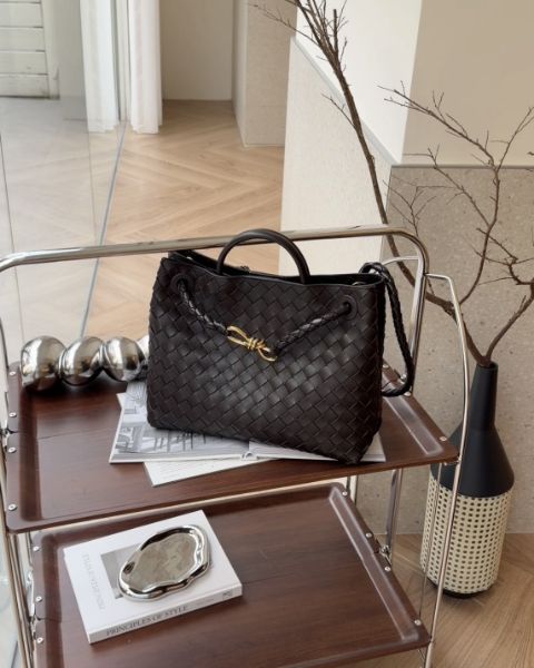 圖片 【BV】 ANDIAMO 中號托特包 巧克力棕FONDANT