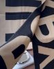 圖片 【BURBERRY】字母LOGO雙面圍巾 黑/棕色