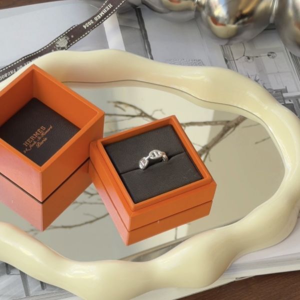 圖片 【HERMES】純銀豬鼻子戒指
