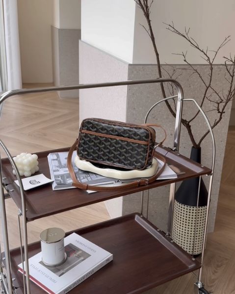 圖片 【GOYARD】CAP-VERT小號相機包 黑棕