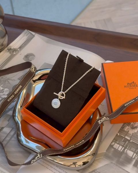 圖片 【HERMES】H104143B 藏書圓牌牌項鍊